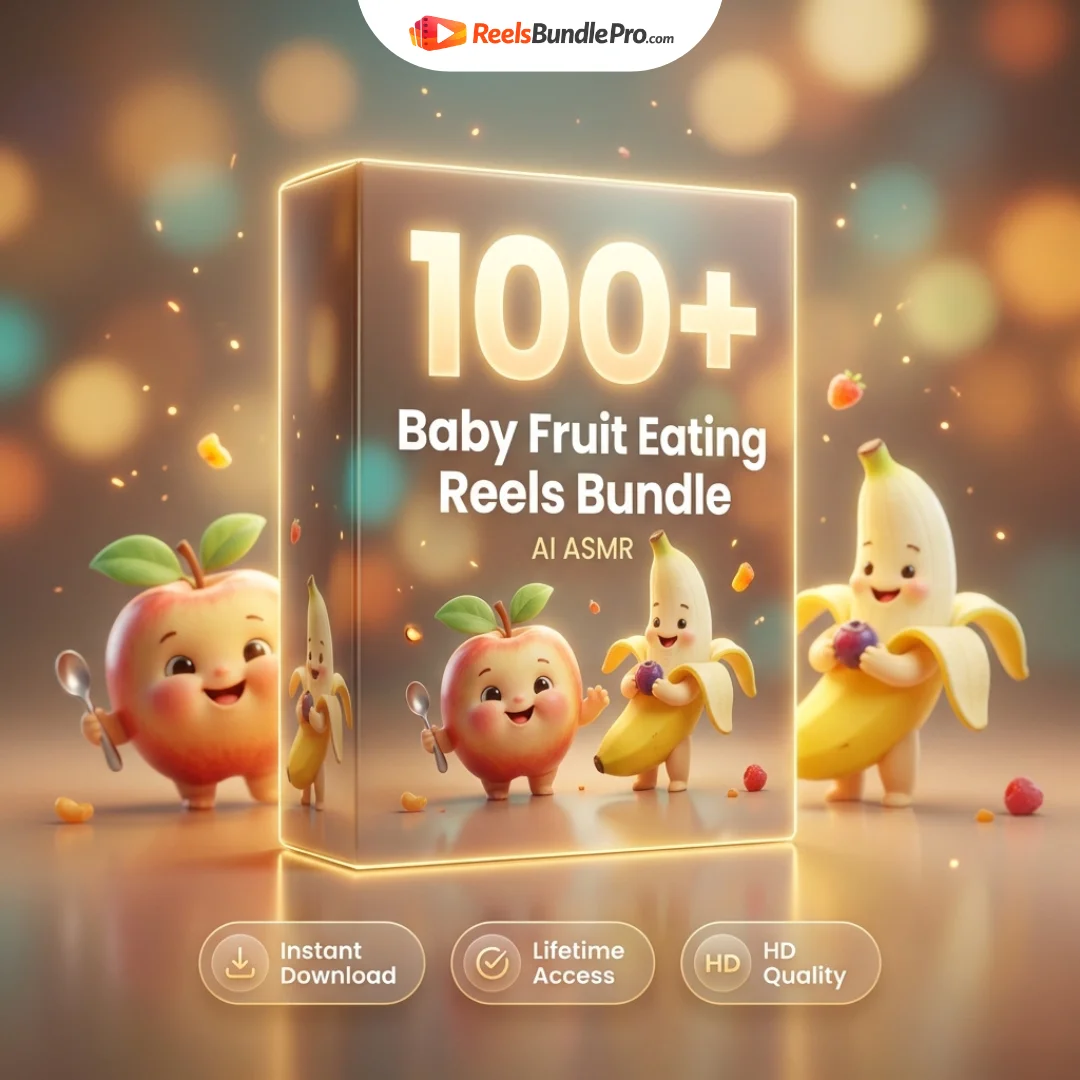 100+ Baby ASMR Fruit Eating Reels Bundle for Instagram & YouTube Shorts 100+ Baby ASMR Fruit Eating Reels Bundle for Instagram & YouTube Shorts