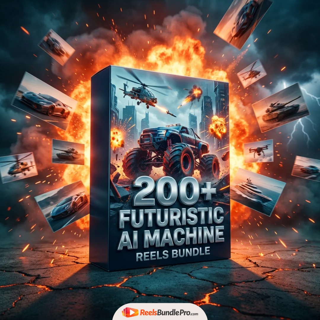 200+ Futuristic Machine AI Reels Bundle for Instagram & YouTube Shorts
