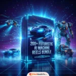 200+ Futuristic Machine AI Reels Bundle for Instagram & YouTube Shorts
