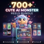 700+ Cute AI Monster Videos Bundle for Instagram & YouTube Shorts