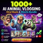 1000+ Viral Animal Reels Bundle – AI Vlogging Videos for Instagram & YouTube Shorts