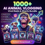 1000+ Viral Animal Reels Bundle – AI Vlogging Videos for Instagram & YouTube Shorts