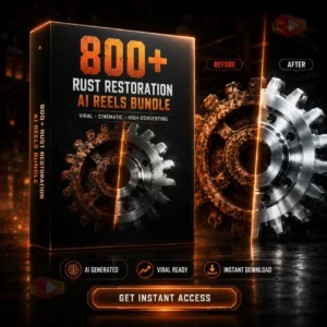 800+ Satisfying Rust Restoration AI Reels Bundle – Best AI Video Bundle for Content Creators