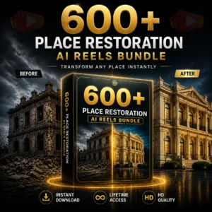 600+ Place Restoration AI Reels Bundle – Best Viral AI Reels Bundle for Reels & Shorts Creators