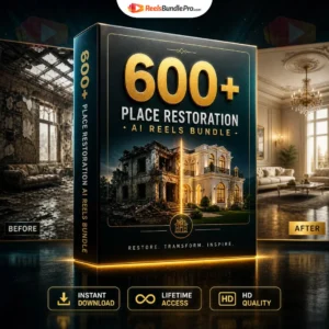 600+ Place Restoration AI Reels Bundle – Best Viral AI Reels Bundle for Reels & Shorts Creators