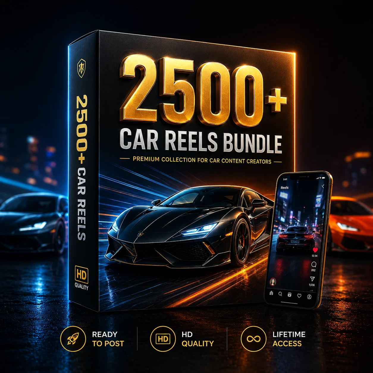 2500+ Ultimate Car Reels Bundle Buy – Best Viral AI Reel Bundle for Content Creators