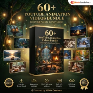 60+ Best YouTube Animation Videos Bundle – Premium Relaxing Nature Long Videos for YouTube Channel
